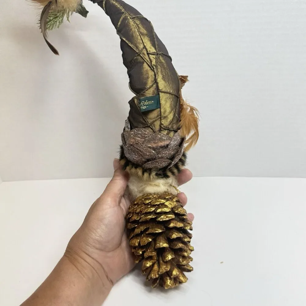 Mark Roberts Pinecone Body Woodlands Animal Fur Feathers Fairy Ornament Rare